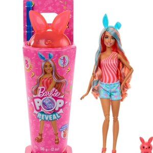 Barbie "POP" Reveal Shake Series Doll&Accessories Set,Scented Bright Bunny Doll